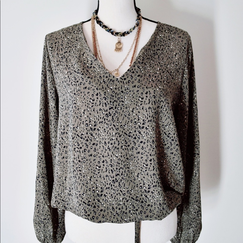 West Kei -leopard print top